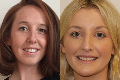 A combined image of headshots of Sport England's Delia Beck and Suzie Gittus