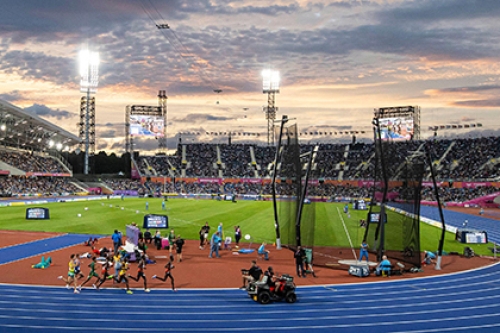 A general view of the athletics stadium at the Commonwealth Games in Birmingham