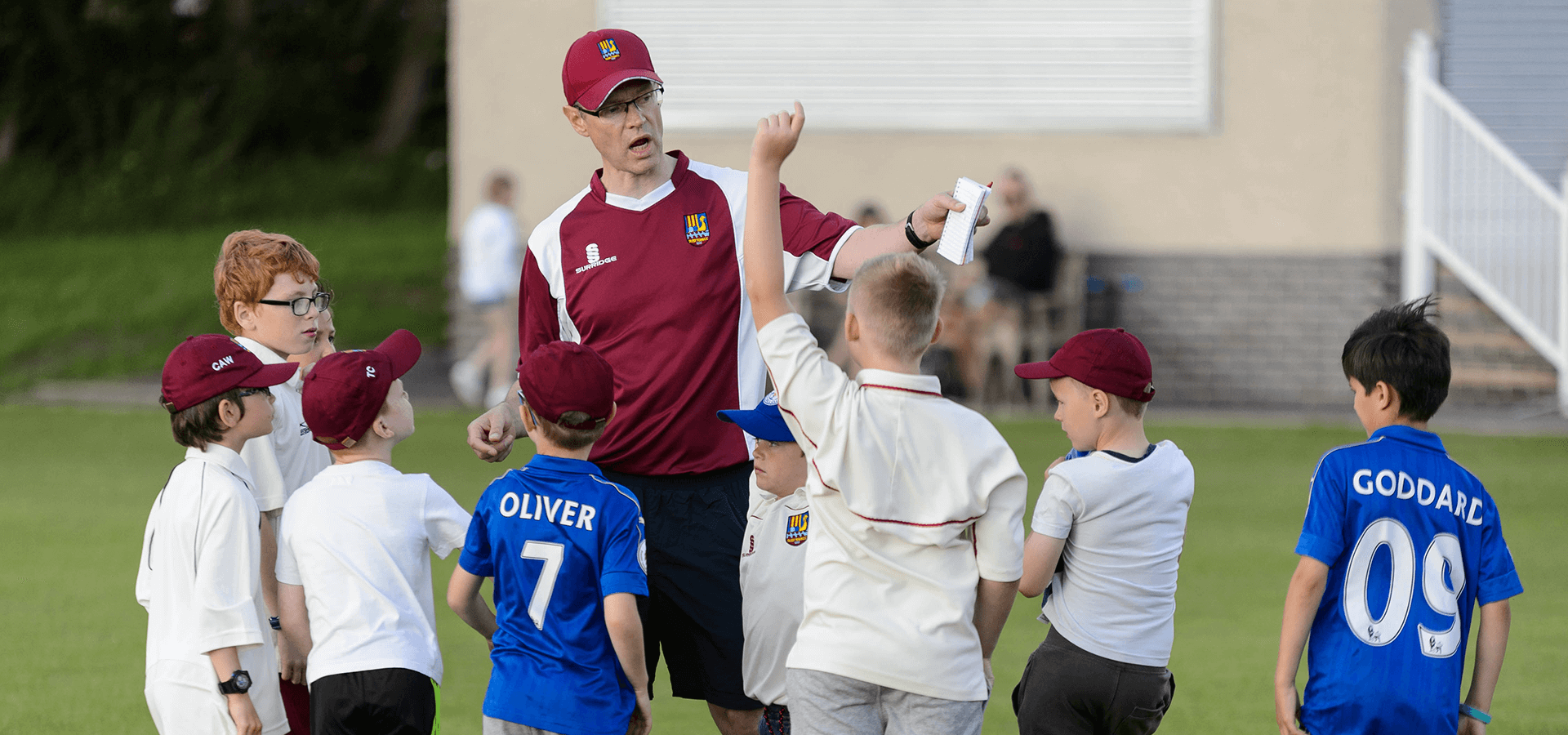 Safeguarding cricket coaching session