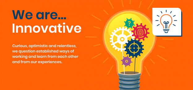 'We are innovative' is one of our four values